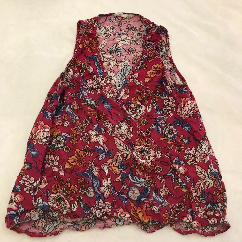 Pink Rose- Pink Floral Top